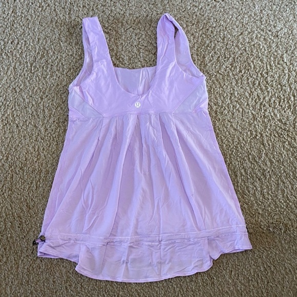 Lululemon Run Stuff Your Bra Tank Rose Quartz Size 4 - Picture 3 of 4